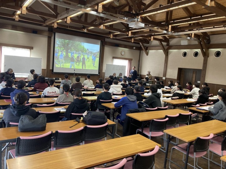 ①「学園事務室から概要説明」