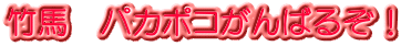 竹馬 パカポコがんばるぞ!